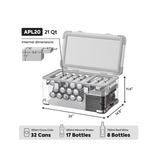 APL20 Light Duty Aluminum Silver Freezer Single Zone | ICECO | 20 LT