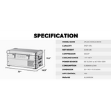 APL20 Light Duty Aluminum Silver Freezer Single Zone | ICECO | 20 LT