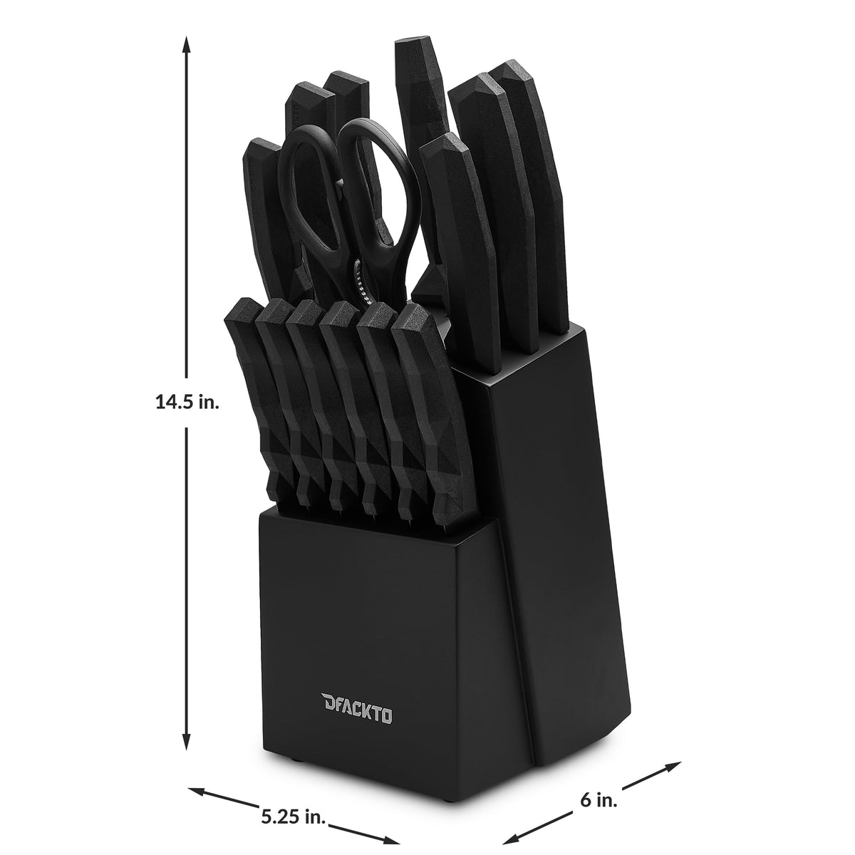 Boulder Series 15 Piece Cutlery Set // Black