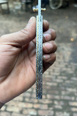 Forgehammer Folder Knife 8" Handmade All-Steel Damascus Liner Lock