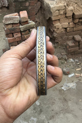 Obsidian Mosaic Folder Knife 8" Handmade Damascus Liner Lock
