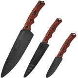 3 Piece Essential Chef Knife Set // Orange