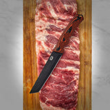5.5" Tanto Knife // Orange Handle