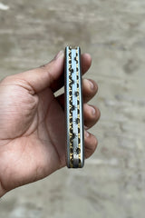 Boneridge Damascus Folder 7" Premium Bone Handle with Damascus Bolster