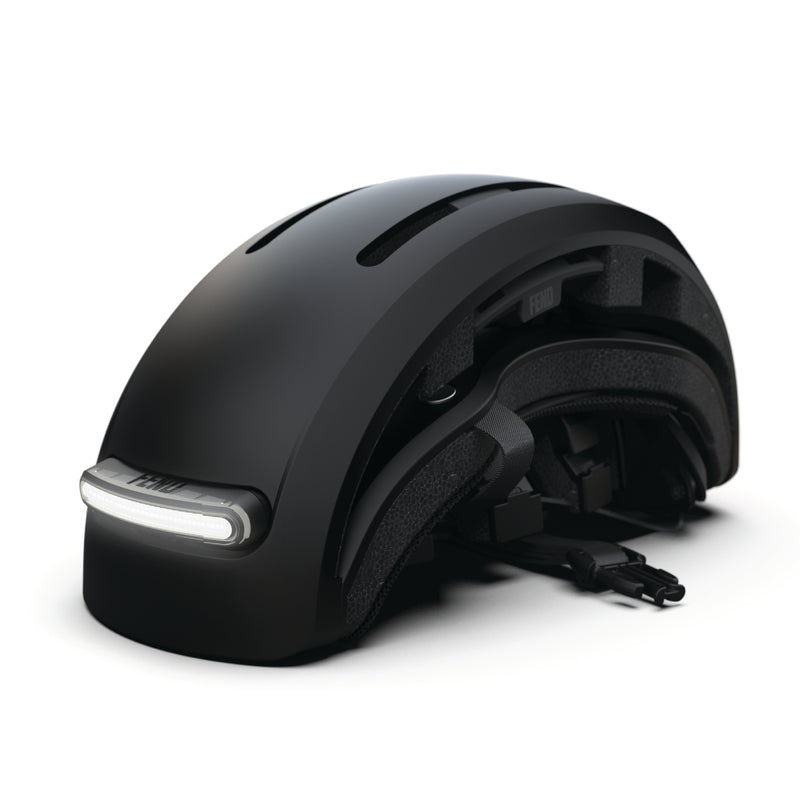 JackRabbit FEND Super Helmet + Lights Small Black