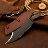 Hand-Forged High Carbon Steel Bowie Knife 13-Inch Trailing Point