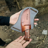 Fixed Blade Hunting Knife – Walnut Wood / Ram Horn Handle Options