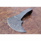 Historic Norse Skeggøx Bearded Axe Head — Traditional Pattern-Welded Forging