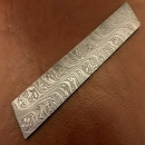Steelwisp Damascus Bar Rod 7" Premium Flat Billet Bar Pattern Welded Blank for Knife and Tool Making