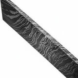 Damascus Steel Billet Bar 4mm Thick Pattern Welded Blank for Knife Making