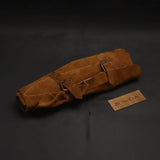 8-Piece Damascus Kitchen Knife Set — Red Pakka Wood Handles