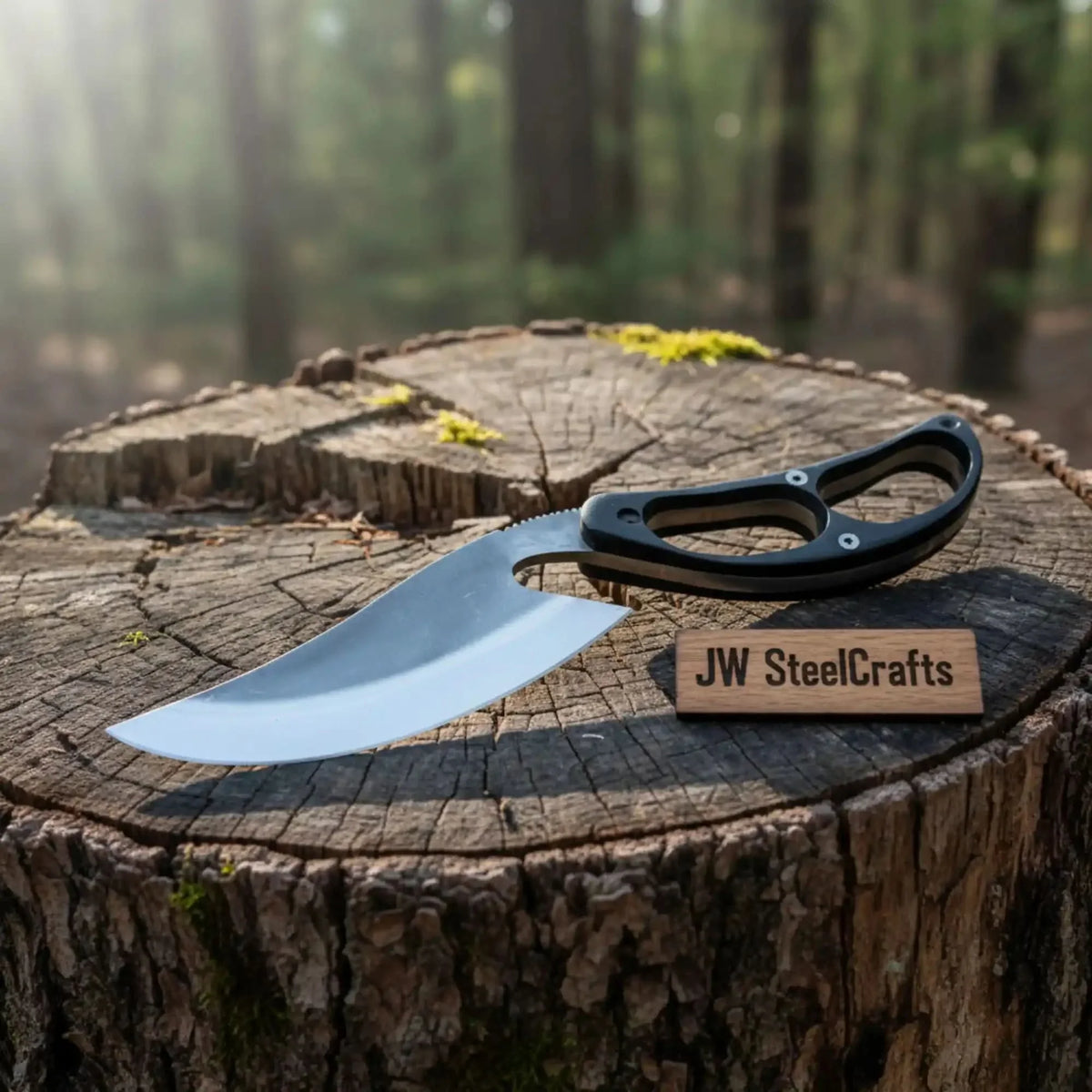 Recurve Utility Knife Fixed Blade Knife Micarta Handle