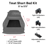 Tmat Truck Bed Organizer Slide Out Mat | Universal Fit for Short Beds 5' to 5'5"