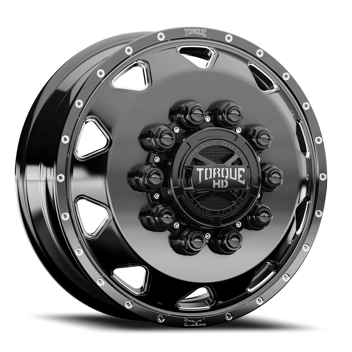 Torque HD Haulin TW643F Gloss Black Milled Spoke