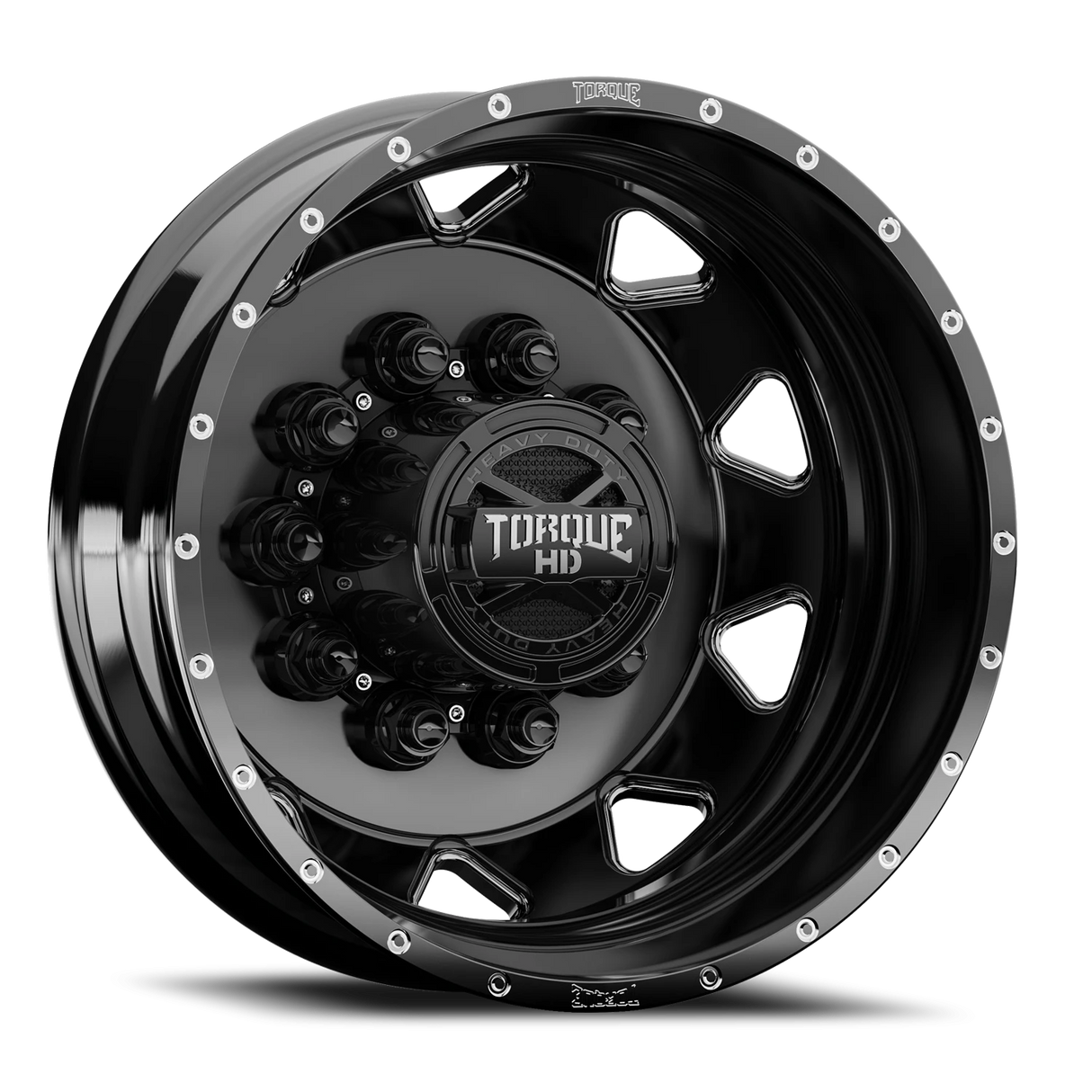 Torque HD Haulin TW643F Gloss Black Milled Spoke