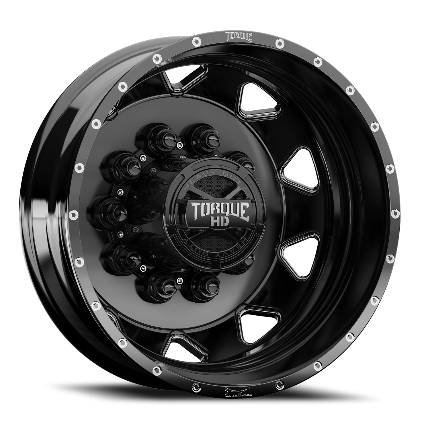 Torque HD Haulin TW643F Gloss Black Milled Spoke