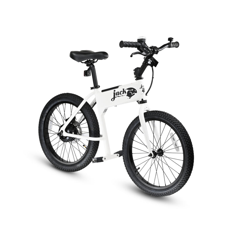 JackRabbit OG - Lightweight & Compact Micro eBike, White