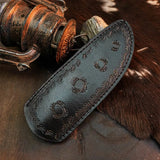 9.1" Handmade Damascus Hunting Knife – Full Tang Resin Handle