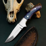 9.0" Handmade Drop Point Skinner Knife – Stainless Steel Resin Handle