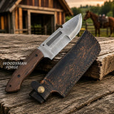 Blackthorn D2 Bowie Knife – Handmade D2 Steel Bowie Knife with Wenge Wood Handle