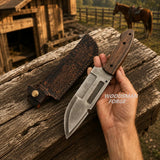 Blackthorn D2 Bowie Knife – Handmade D2 Steel Bowie Knife with Wenge Wood Handle