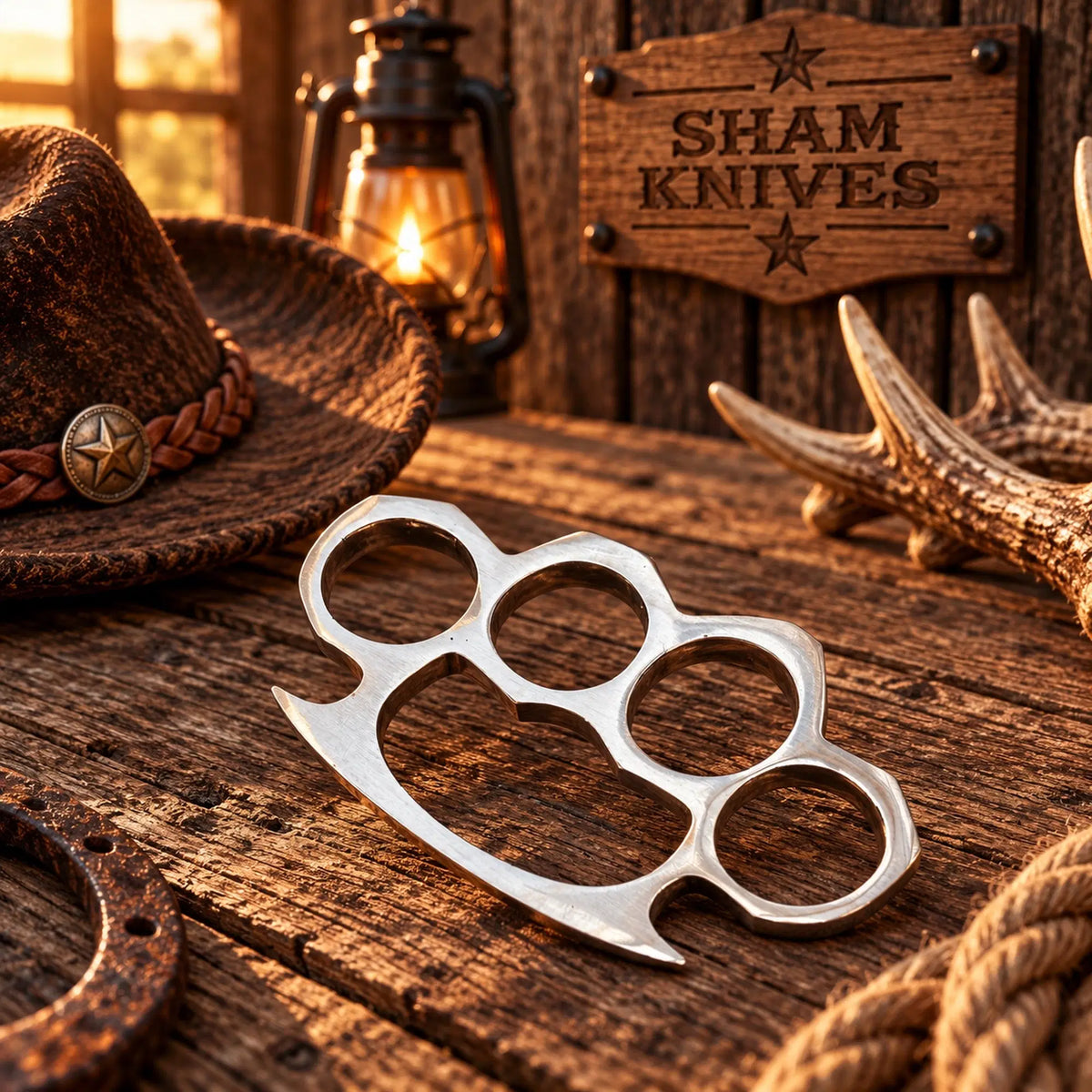 The Brass Colossus Hand-Cast Knuckle – Western Collectible Display