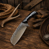 Rasp File Rodeo Carry Knife – 3.75" Blade & Buffalo Horn Handle