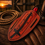 Custom Pancake Sheath Knife – Rasp File Blade Resin Handle