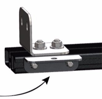 Lightweight Tent To Alu-Cab Load Bar Mounting Bracket