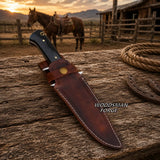 Grimward D2 Micarta Bowie Knife – 13" Full Tang