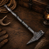 Stormforge Damascus Steel Hammer – Hand-Forged Twist Pattern Handle