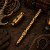 Goldenforge Damascus Steel Hammer – Handmade Desk Décor Collectible