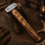 Vegvísir Viking Forged Steel Hammer – Handcrafted Ash Wood Handle
