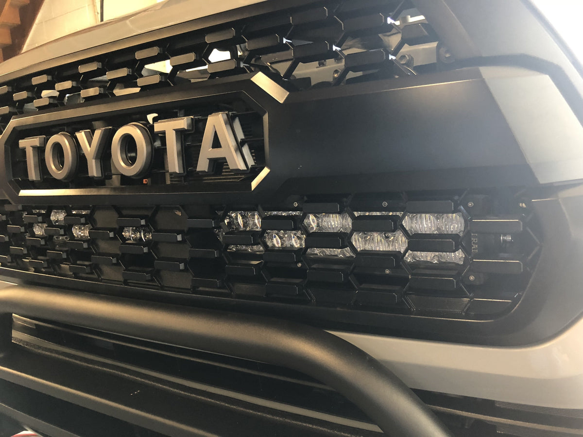 32" Upper Grille LED Light Bar Brackets Kit For 2016-2023 Toyota Tacoma
