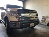 42" Hidden Grille Curved LED Light Bar Brackets Kit For 2014-2021 Toyota Tundra