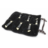 J2 Steel Mirror Polished Kitchen Knife Set with Black Pakka Wood Handles