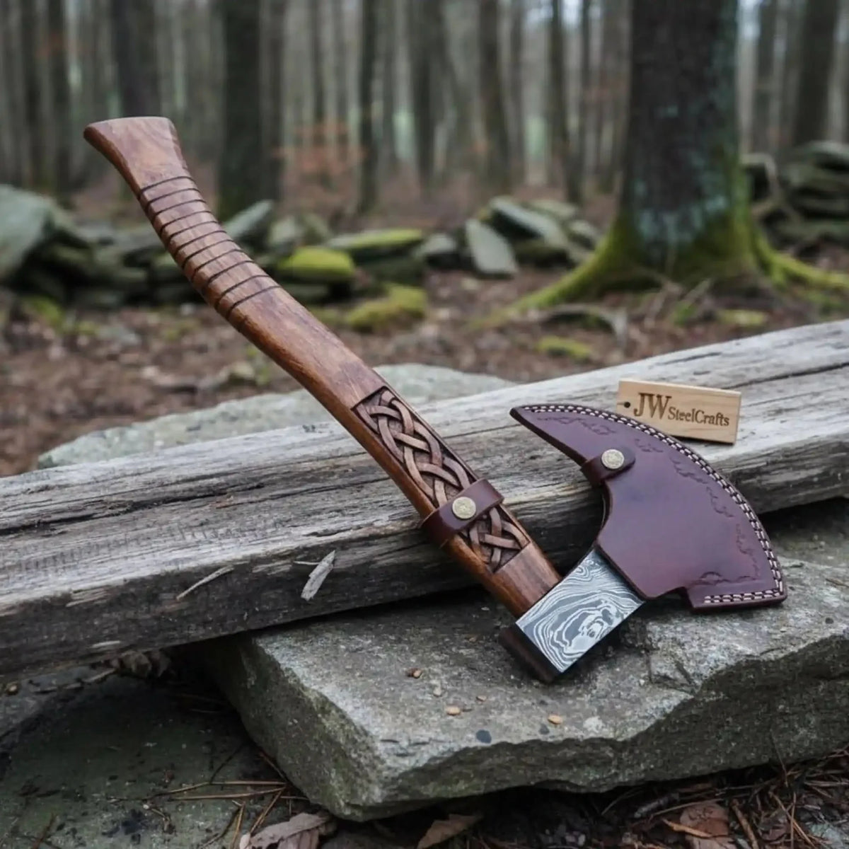 Handmade Damascus Steel Tomahawk Axe