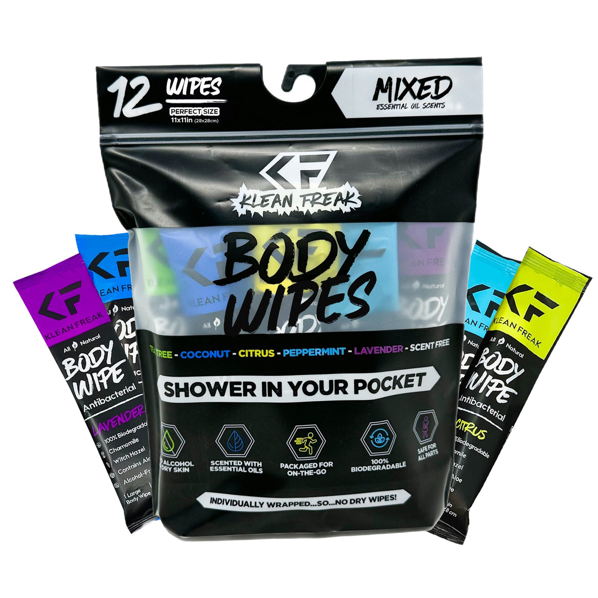 Body Wipes - 12 Pack