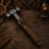 Mjölnir Viking Hammer – Handmade 18″ Norse Décor with Rope Grip