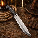 Western Style Hunting Knife – Pakka Wood Handle with Sheath