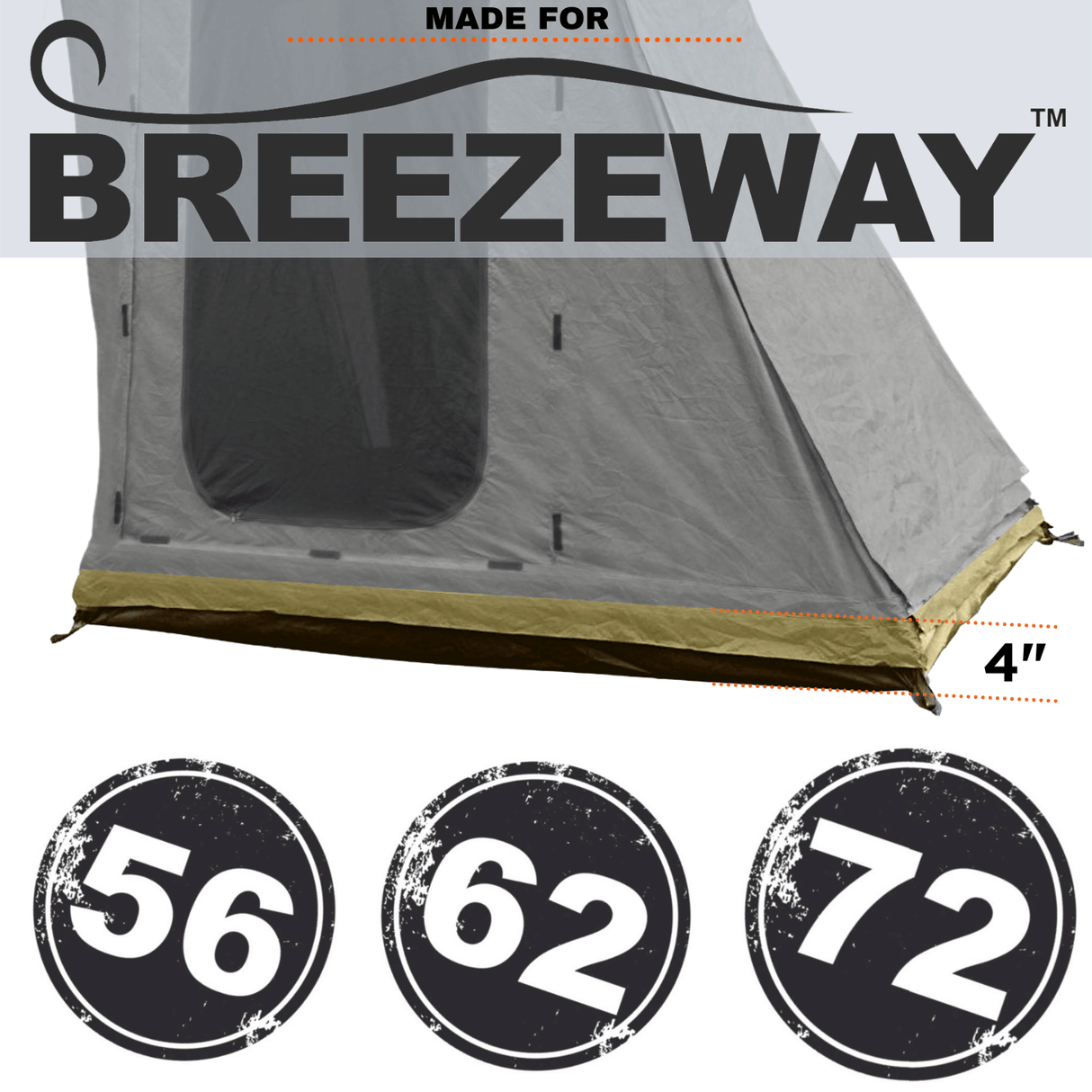 CO-Annex Extension 4 Inch Breezeway 56 Olive