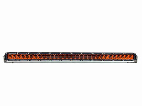 Heretic 6 Series Light Bar - 30 Inch: Black Bezel | Stainless Bolts | Combo Reflector | Amber Lens