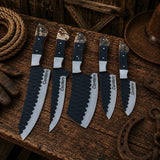 Rancher's Legacy Chef Knife Set – D2 Steel Horn Handles