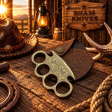 Royal Grip Premium Engraved Brass Knuckle – Handmade Display Piece