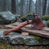 Arrowfen Bearded Spike Axe with Wood Grain Damascus Steel Head