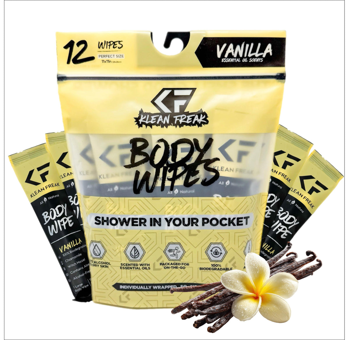 Body Wipes - 12 Pack