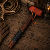 13″ Valknut Viking Battle Hammer – Rosewood & Leather Cover