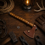 Western Style Damascus Pipe Tomahawk Hand Forged Viking Axe