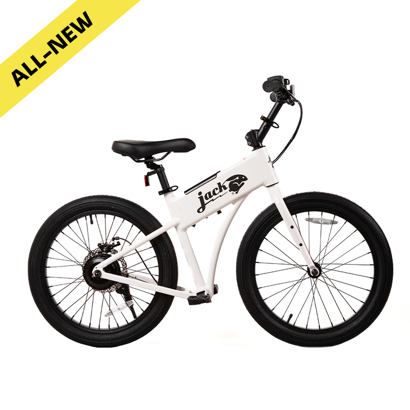 JackRabbit OG2 - Lightweight & Compact Micro eBike, White