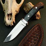 8.2" Handmade Stainless Steel Bushcraft Knife – Full Tang Resin Handle & Sheath